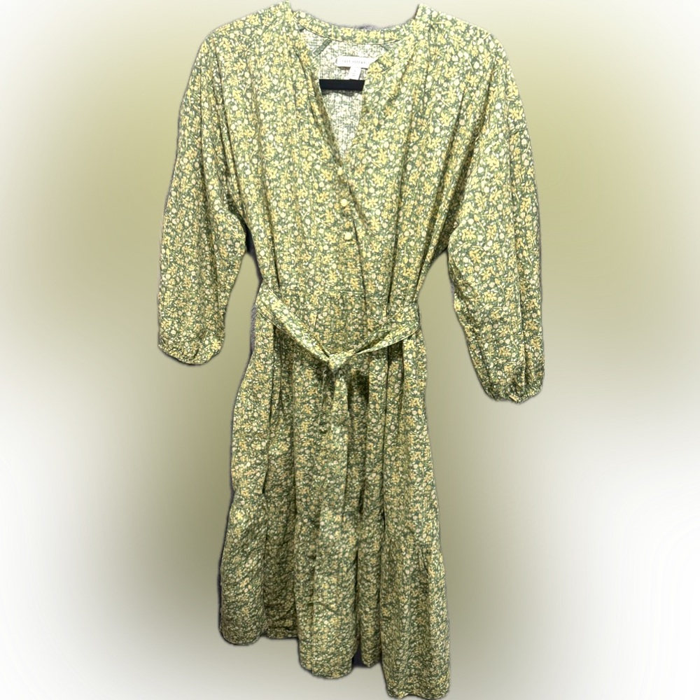 Floral Green Dress